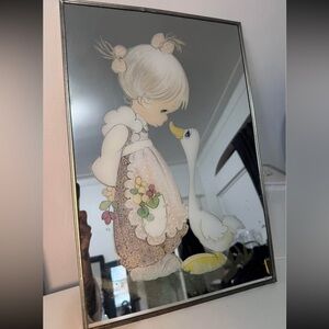 1990s Precious Moments large Mirror –  rare 18" x 12" collectible
